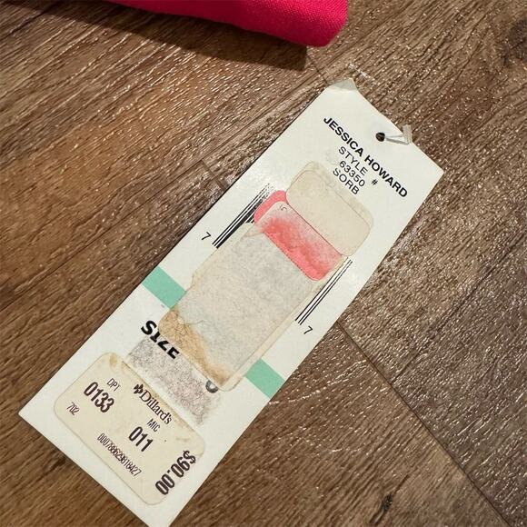 NWT VTG Jessica Howard Hot Pink Linen Blend Blazer Jacket 8 Embroidered Wedding - Picture 8 of 11